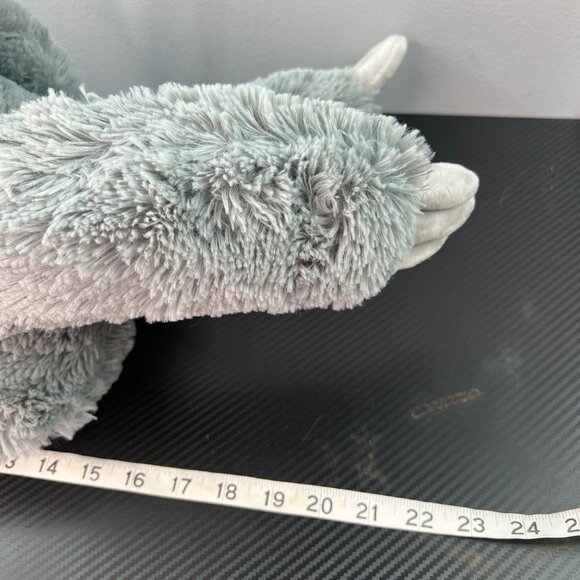 Toy Factory Plush Stuffed Animal Toy Sloth Gray with Blue Hoodie 22” Spirit Anim - Picture 14 of 15